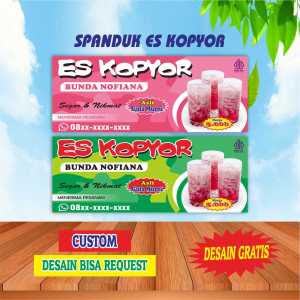 Spanduk Banner Es Kopyor Bisa Request Desain Custom