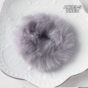 Ikat Rambut Korea Perempuan Dewasa Kain Rasfur Berbulu Halus Lembut Aksesoris Rambut fashion AK189