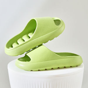 Free Shipping Leak-Proof Bathroom Slippers For Women Non-Slip Thick-Soled CoupleS EVA Sandals MenS Summer Indoor Home Slippers Hollow Design