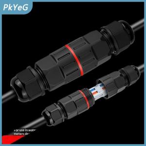 PkYeG 1 3 cái dây nối IP68 không thấm nước Cáp nối kết nối nhanh chóng 2 trong 2 ra 2 3 pin thiết bị đầu cuối điện adapter