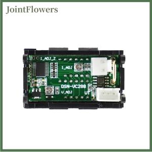 JointFlowers ดีซี0-100โวลต์มิเตอร์ดิจิตอล10A แอมป์มิเตอร์จอแสดงผลแบบคู่แผงมิเตอร์มิเตอร์วัดแรงดันไฟฟ้าในปัจจุบันแอมป์โวลต์มาตรวัด0.28 สีแดงสีฟ้า LED