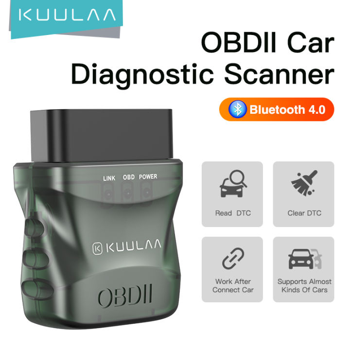 KUULAA ELM327 V1.5 OBD2 Scanner Bluetooth 4.0 OBD 2 Car Diagnostic