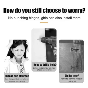 Furniture Hinge Slotting Uncovered Furniture Parts Durable not Easy to Rust Noise Control Beautiful