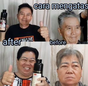 shampo penutup uban penghilang uban extract Black jahe zaitun