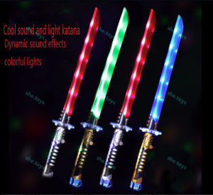 Japanese luminous katana sword childrens toy flash music toy