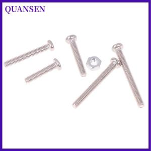 QUANSEN 10ชิ้น M2x10 M2x12 M2x14 M2x18 M2x20mm สแตนเลสสตีลหัวครอสเฮดชิ้นส่วนสกรูฟัน RC