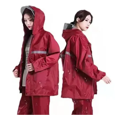 Bộ Quần Áo Mưa Dáng Dài nam nữ Bảo Vệ Toàn Thân Và Bão Phản Quang An Toàn Hơn Chất Liệu Dai Và Siêu Chống Nước