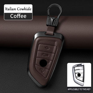 Cover Kunci BMW 1 2 3 5 6 7 Series X1 X2 X3 X4 X5 X6 F10 F20 F30 F18 F25 M3 M4 E34 E36 Leather Car Key Cover Case Accessories