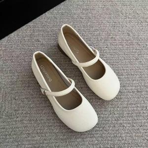 Free Shipping New Chinese-Style Round-Toe Shallow-Cut Retro Flats Perfect With Dresses WomenS Shoes For Spring And Autumn