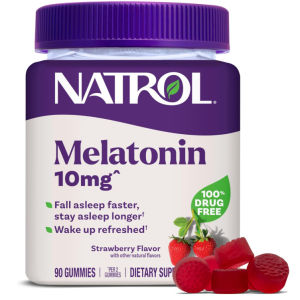 kẹo dẻo ngủ ngon melatonin 10mg chai 90 viên từ mỹ DATE 2027