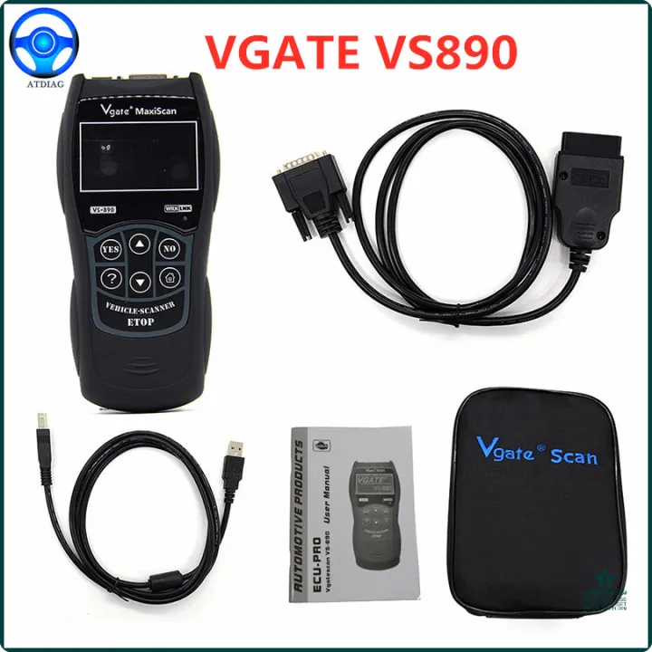 [op042] 2023 Newest Maxiscan Vgate VS890S OBD2 Diagnostic Scanner VS890 ...