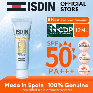 ISDIN Face Sunblock Fotoprotector Fusion Water SPF50+PA+++ Alcohol-free Imported From Spain 30ML+12ML*4