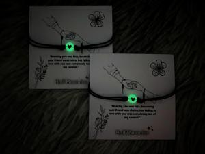 Gelang Couple Love Glow In The Dark Gelang Menyala Dalam Gelap