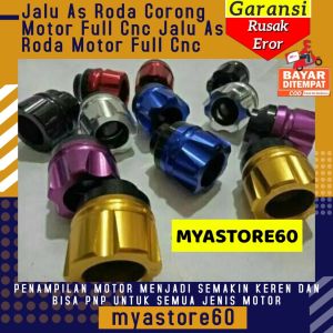 Jalu As Roda Corong Motor Full Cnc Jalu As Bandul Roda Motor Full CNC Aksesoris Sparepart Variasi Motor UNIVERSAL