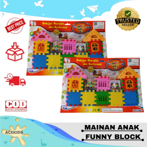 Mainan Anak Bongkar Pasang Rumah Home Murah Lego Edukasi Acekids