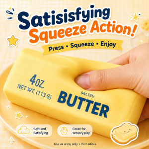 Ultra Soft Butter Bar Squeeze Toy Slow Rising Squishy for Stress Relief Gift