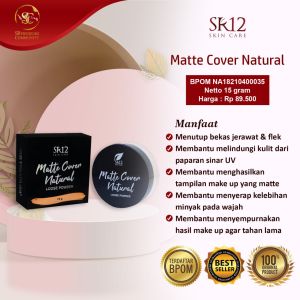 SR12 Matte Cover Natural Loose Powder Bedah Wajah