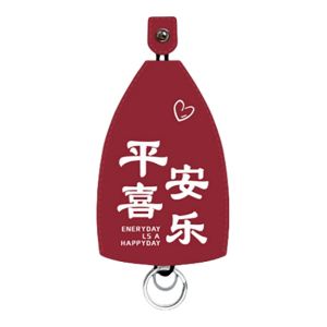 THREADJOY Portable Pull Out Key Case Pull Rope Mechanism Cute Design PU Key Holder StellaLou Keyring Storage Cartoon Keychain Bag Gifts