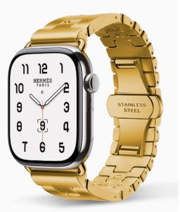 Stainless Steel Strap For Apple Watch Ultra 3 2 Band 49mm 42mm 46mm New H-Shaped Butterfly Buckle Steel Belt For iWatch Series 11 10 9 8 7 6 5 4 SE3 44mm 45mm 41mm 40mm 38mm