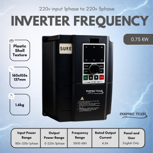 Inverter Frequency SURE 0.75KW 1Phase Input 220V/380V To 3Phase Output 380V & 1Phase 220V to 380V 3Phase Output Speed Controller Variabel