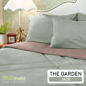 FAIRmaid  ชุดผ้าปูที่นอนรัดมุม+ปลอกหมอนหนุน ลาย The Garden ที่นอน 6 ฟุต / 5 ฟุต / 3.5 ฟุต (ผ้าปู ปลอกหมอน)