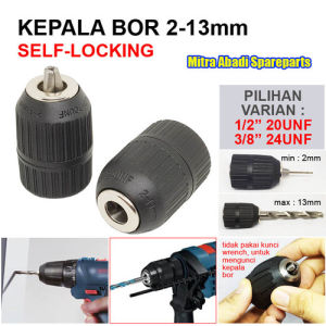KEPALA BOR KEYLESS DRILL CHUCK 10 MM / 13 MM KEPALA MESIN BOR