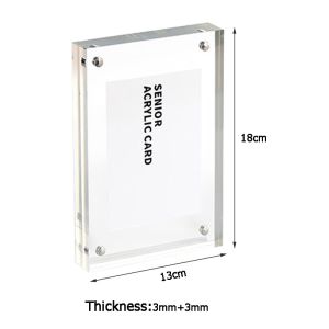 กรอบรูปอะคริลิคใส กรอบรูปอะคริลิค กรอบรูปสไตล์เกาหลี แผ่นอคิลิคฝังแม่เหล็ก แบบตั้งโต๊ะ สําหรับตกแต่ง