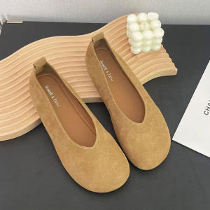 Free Shipping 2026 Spring/Autumn New Collection: Retro Round-Toe Slip-On Flats – Comfortable Versatile And Stylish WomenS Shoes