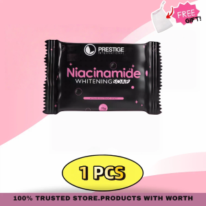 BUY 1 TAKE 9 PRESTIGE Niacinamide Whitening Soap Brightening Soap Fades Dark Spots Underarm Knee 75g