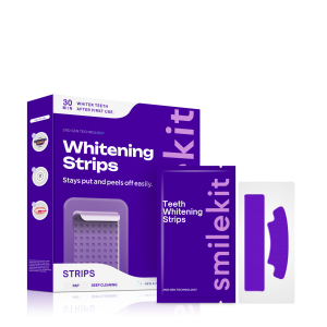 【SG】✨ Teeth Whitening Strips/Purple Physical Fast Whitening Strips/Dental Removes Stains for Sensitive Teeth Non-Toxic Safe