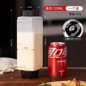 OHHDEER Botol Sos Komersial 720ml Peras Terbalik Botol Sos Besar - Upside Down Squeeze Sauce Bottle