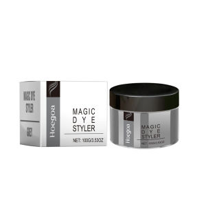 Hoegoa Iridescent Hair Wax Series Colorful Hair Dye Herbal Mild Moisturizing Hair Care Easy-to-Apply Hair Coloring Agent