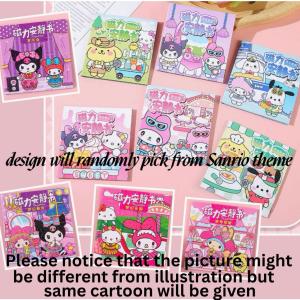 4 Books Magnetic Sticker Book 10cm Busy Books Screen-Free Reusable Pretend and Play Activity Book for Girls Party Favor for Kids