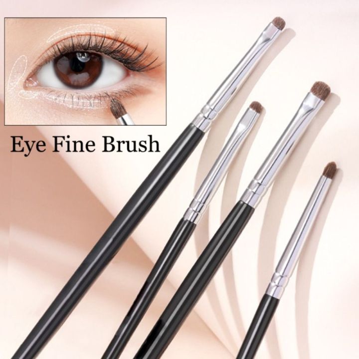 ELEONE Horse Hair Fine Eyeshadow Brushes Precision Ultra Thin Gel ...