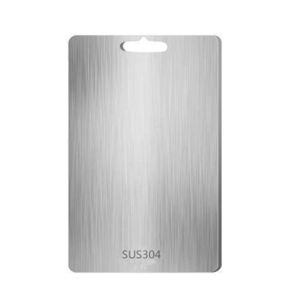 LINSBAYWU Stainless Steel Cutting Board Food-Grade Double Sided Baking Board Easy To Clean Easy Grip Handle Chopping Boards Kitchen