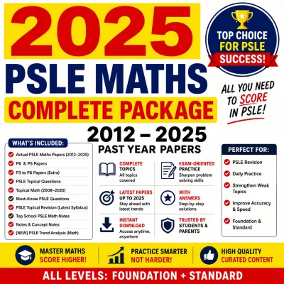 PSLE English Complete Package (2012–2025) | All-in-One Revision Set