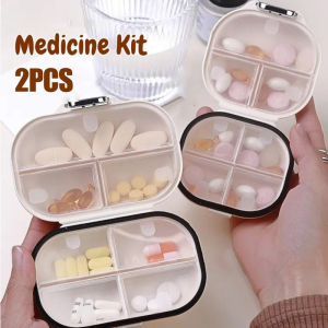 7 Day Pill Organizer Moisture Proof Sealed Portable Medicine Box for Travel Supplements and Jewelry