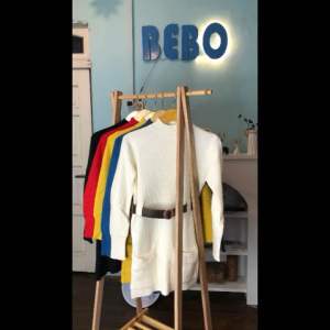 Sweater Dress Rajut Wanita dengan belt Knit Dress