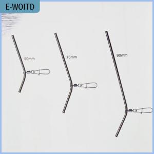 【E-WOITD】 5pcs Fishing Balance Connectors 5 7 9 12CM Small Style Brass Tube Fishing Tackle Anti-Tangle Feeder Boom Fish Accessories