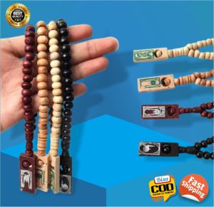 Piranti Ibadah Tasbih Kayu isi 33 Butir Motif Cantik oleh-oleh Ibadah Haji Umroh
