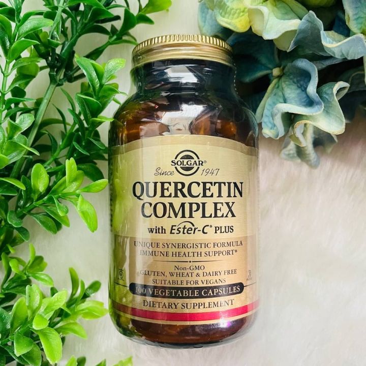 Solgar Quercetin Complex with EsterC Plus, 50 and100 Vegetable