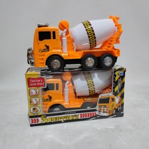 Mainan Mobil Super Truck Mixer Berputar Musik dan Lampu