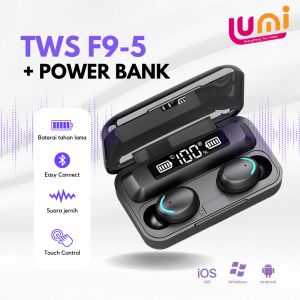 Headset TWS-F9 Earphone Bluetooth 5.0 HiFi Earphone wireless