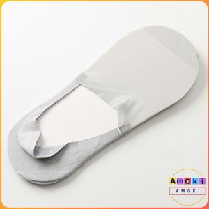 Amoki 1pair Ultra-thin Men Boat Socks Elastic Sock Comfortable Non-slip Invisible