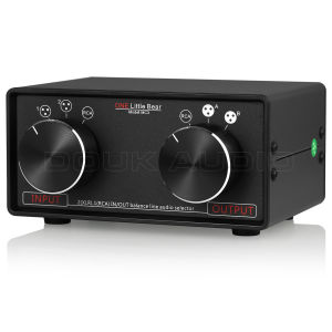 3-IN-3-OUT XLR Balanced / RCA Stereo Converter Audio Selector Box Passive Preamp For Home Amplifier
