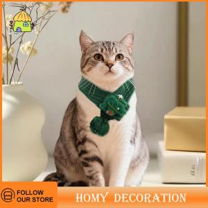 🎄【Special price】🎄Shao หมวกผ้าพันคอถักลายการ์ตูนสำหรับสัตว์เลี้ยงในเทศกาลคริสต์มาสผ้าพันคอถักหมวกให้ความอบอุ่นคอสตูมสุดน่ารักรูปกวางตุ๊กตาหิมะต้นคริสต์มาสผ้าพันคอถักสำหรับสัตว์เลี้ยงอุปกรณ์แต่งตัว