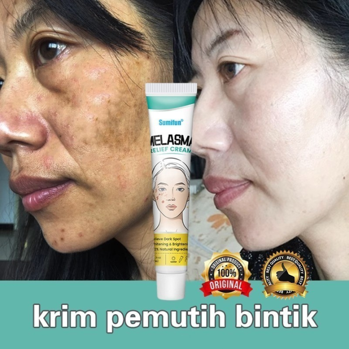 Sumifun Cream Penghilang Flek Hitam Whitening Freckle Cream Krim Bintik Melasma Mencerahkan Kulit Efektif Menghilangkan Bintik Hitam 20g