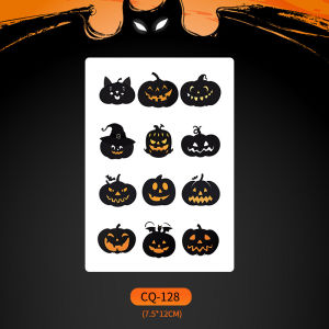 สติกเกอร์ฮาโลวีนสำหรับเด็ก น่ารักและสยอง กันน้ำ สำหรับแต่งหน้าเล่นคอส