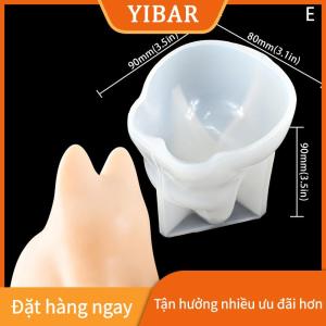 YIBAR Khuôn làm bánh thạch hoạt hình dễ thương Khuôn làm bánh trang trí công cụ làm bánh nằm rồng Kitty sữa Pudding Khuôn Silicone khuôn sữa trứng