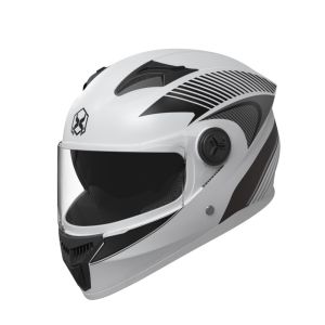 903 AXK Motorcycle Helmet Full Face with Breathable Windproof Goggles ICC Standards Durable ABS Mate